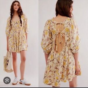 Free people Lola Dress in Banana Ivory